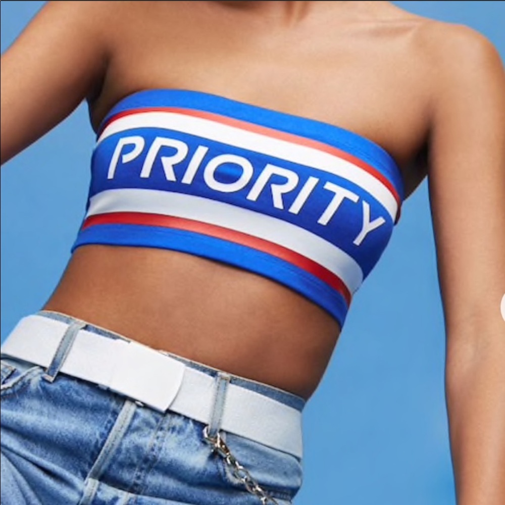 USPS priority crop top
